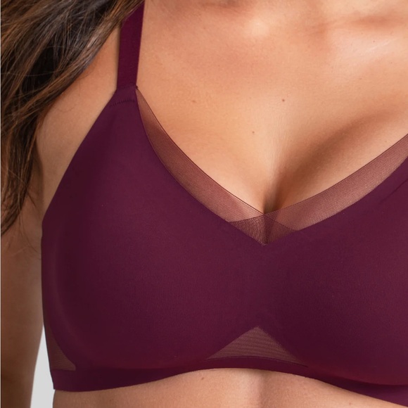 HONEYLOVE CrossOver V-Neck Bra in Fig Size XL - Picture 2 of 11